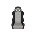 Corbeau CR1 Racing Seat Grey/Black Suede - S20909W