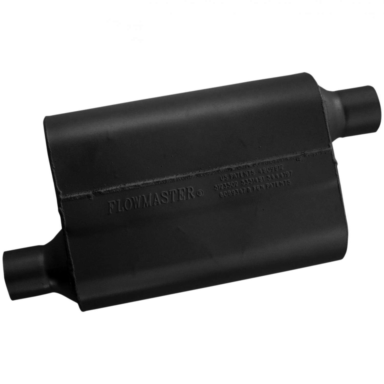 Flowmaster 40 Series Muffler - 2.25 Offset In / 2.25 Offset Out - Aggressive Sound 42443