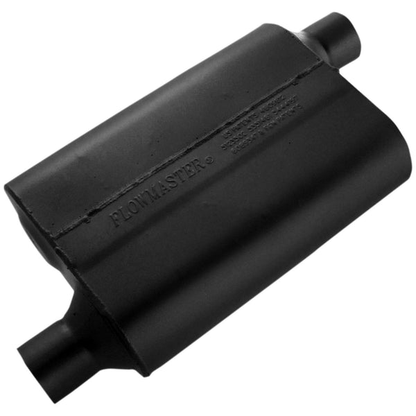 Flowmaster 40 Series Muffler - 2.25 Offset In / 2.25 Offset Out - Aggressive Sound 42443