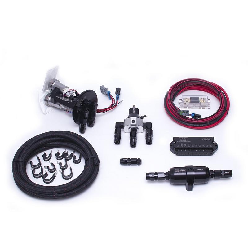 Fore Innovations 2005-2010 Mustang GT L1 Fuel System (dual pump) PTFE -8 Feed / Return 47-521-PTFE-8