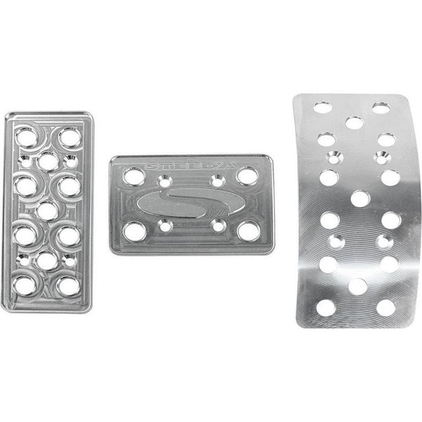 Steeda Aluminum Mustang Pedal Covers - 3 Piece/Curved Gas (79-04 Auto) 555 1154