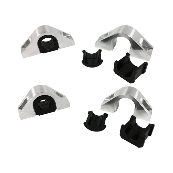 Steeda S550 Billet Front And Rear Swaybar Mount Kit With Delrin bushings (2015-2019 All) 555 8167
