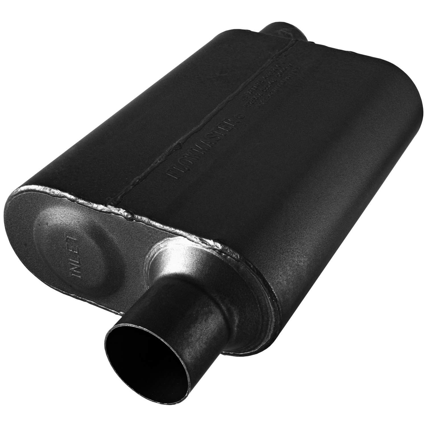 Flowmaster 40 Series Muffler 409s - 2.50 Offset In / 2.50 Offset Out - Aggressive Sound 8042543