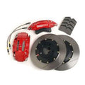 StopTech Big Brake Kit, 14" rotors, 4-piston/6-piston calipers, 2005-2014 Mustang, 6-piston ST-60, Not Plated Silver 83.330.4700-6700-60-NP-S