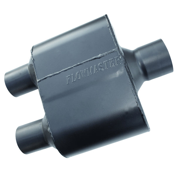 Flowmaster Super 10 Muffler 409s - 3.00 Center In / 2.50 Dual Out - Aggressive Sound 8430152
