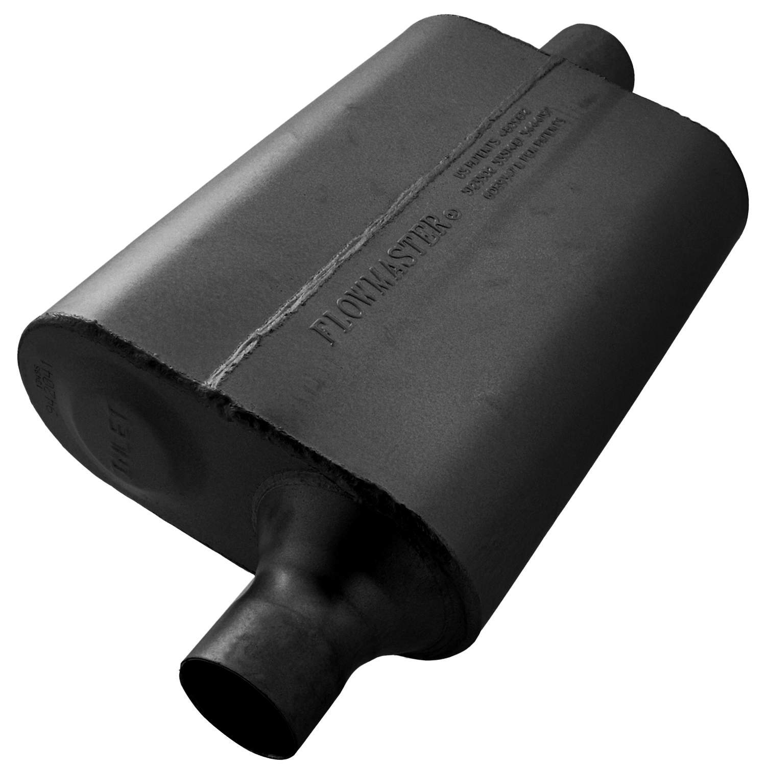Flowmaster 40 Delta Flow Muffler - 2.00 Offset In / 2.00 Center Out - Aggressive Sound 942041