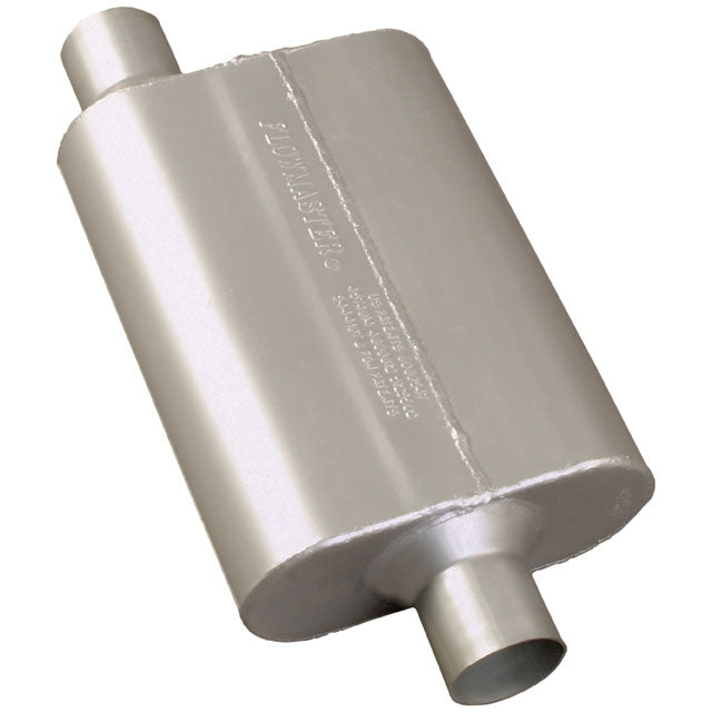 Flowmaster 40 Delta Flow Muffler - 2.00 Offset In / 2.00 Center Out - Aggressive Sound 942041