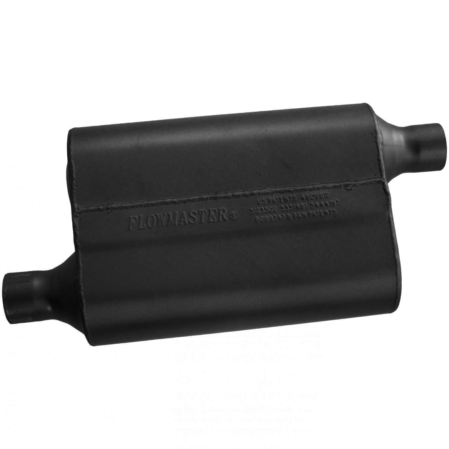 Flowmaster 40 Delta Flow Muffler - 2.00 Offset In / 2.00 Offset Out - Aggressive Sound 942043