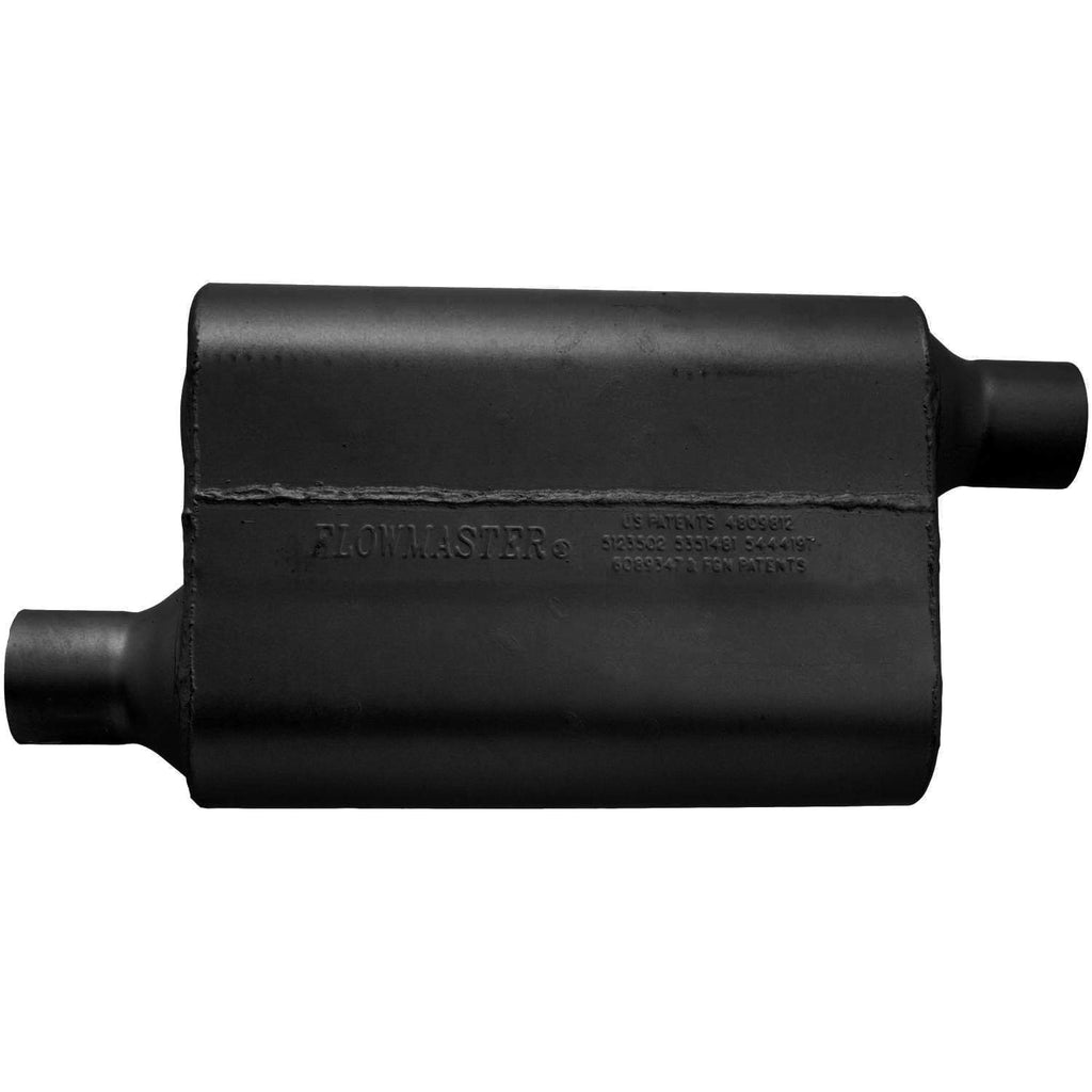 Flowmaster 40 Delta Flow Muffler - 2.25 Offset In / 2.25 Offset Out - Aggressive Sound 942443