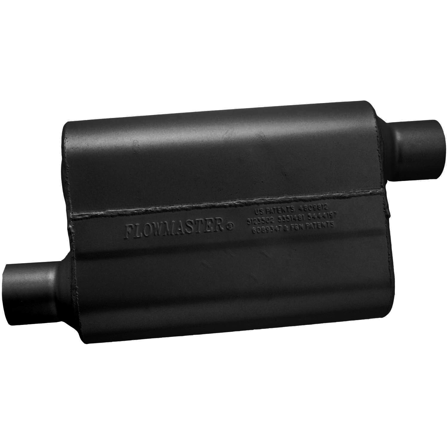 Flowmaster 40 Delta Flow Muffler - 2.50 Offset In / 2.50 Offset Out - Aggressive Sound 942543