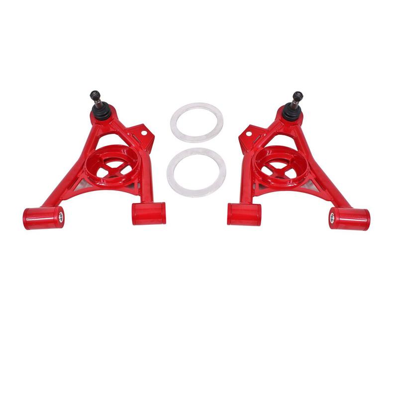 BMR Suspension A-arms, Lower, Spring Pocket, Non-adjustable, Poly, Tall Ball Joint AA037
