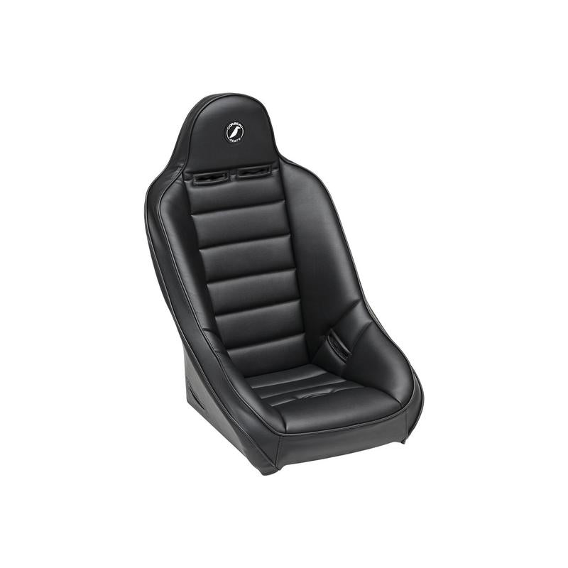 Corbeau Baja Ultra Suspension Seat Black Vinyl/Cloth Wide - 69401W