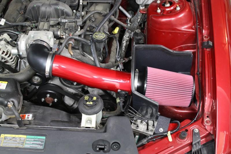 JLT Performance Series 2 Cold Air Intake (2010 Mustang V6) 3.5x8" Red Oil #SBAF358-R (R0823-JLT) CAI2-FMV6-10-ROL