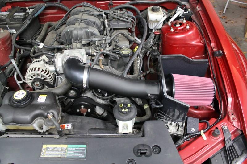 JLT Performance Series 2 Cold Air Intake (2010 Mustang V6) 3.5x8" Red Oil #SBAF358-R (R0823-JLT) CAI2-FMV6-10-ROL