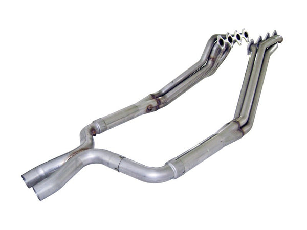 Stainless Works Ford Mustang 2005-10 Headers: 1 5/8" Catted X-Pipe M05HX