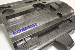 JLT Performance Oem Engine Cover With Hydrographics (15-17 Mustang Ecoboost), Standard realistic carbon look shown in product picture