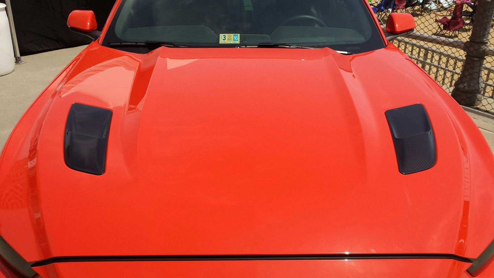 JLT Performance Hydrocarbon Hood Vent Inserts (2015-17 Mustang GT)