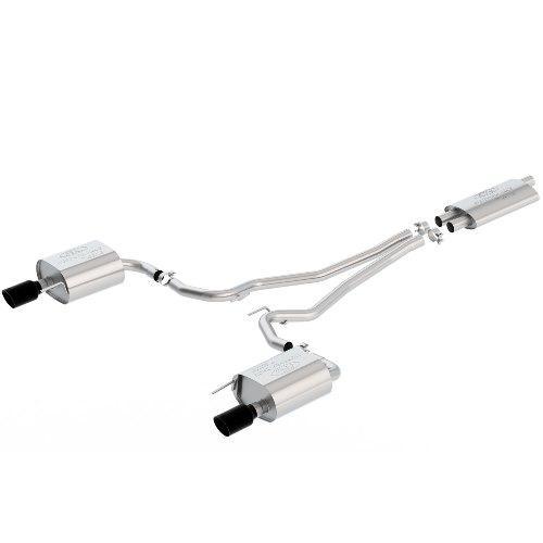 Ford Performance 2016-2017 Mustang 2.3L Ecoboost Ec-type Cat Back Exhaust System - Black Chrome Tips