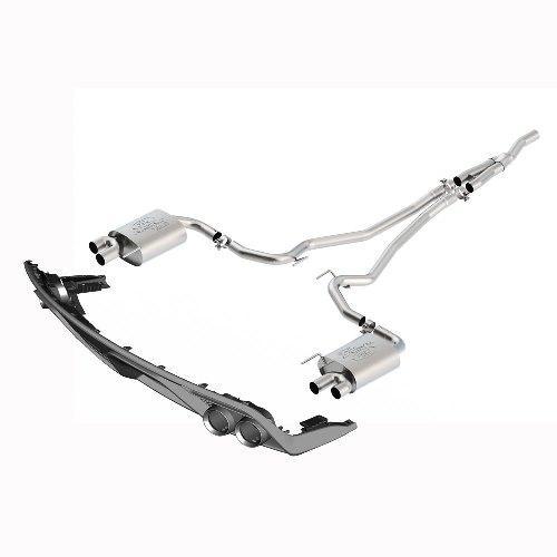 Ford Performance 2015-2017 Mustang 2.3L Cat Back Touring Exhaust System with GT350 Exhaust Tips and Lower Valance
