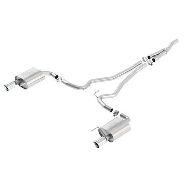Ford Performance 2015-2017 Mustang 2.3L Ecoboost Cat Back Touring Exhaust System - Chrome Tips