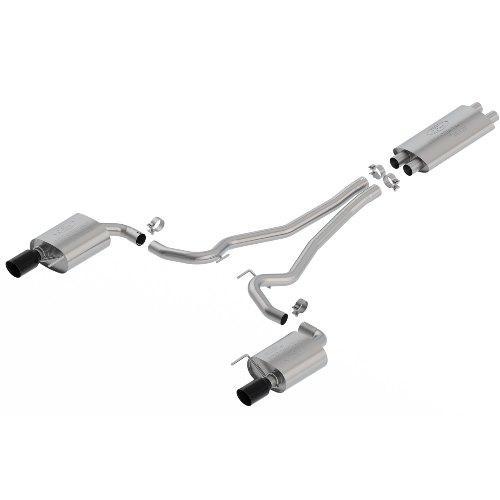 Ford Performance 2016-2017 Mustang GT 5.0L Ec-type Cat Back Exhaust System - Black Chrome Tips