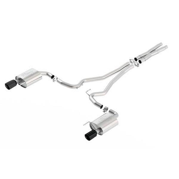 Ford Performance 2015-2017 Mustang GT 5.0L Cat Back Sport Exhaust System - Black Chrome Tips