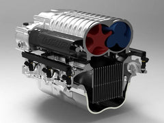 Whipple 2012 Boss 302 Mustang Stage 2 SC Kit, Billet 132MM Eliptical Carbon Fiber Jack-shaft Cover