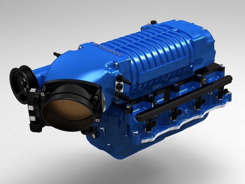 Whipple 2013 Boss 302 Mustang Stage 1 SC Kit, Billet 132MM Eliptical Fuel Pump Booster Carbon Fiber Inlet Tube