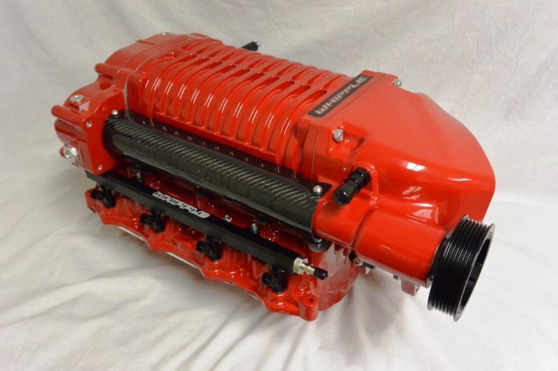 Whipple 2012 Boss 302 Mustang Stage 2 SC Kit, Billet 132MM Eliptical Carbon Fiber Jack-shaft Cover