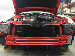 Whipple 2012 Boss 302 Mustang Stage 1 SC Kit, Billet 132MM Eliptical Fuel Pump Booster Carbon Fiber Jack-shaft Cover