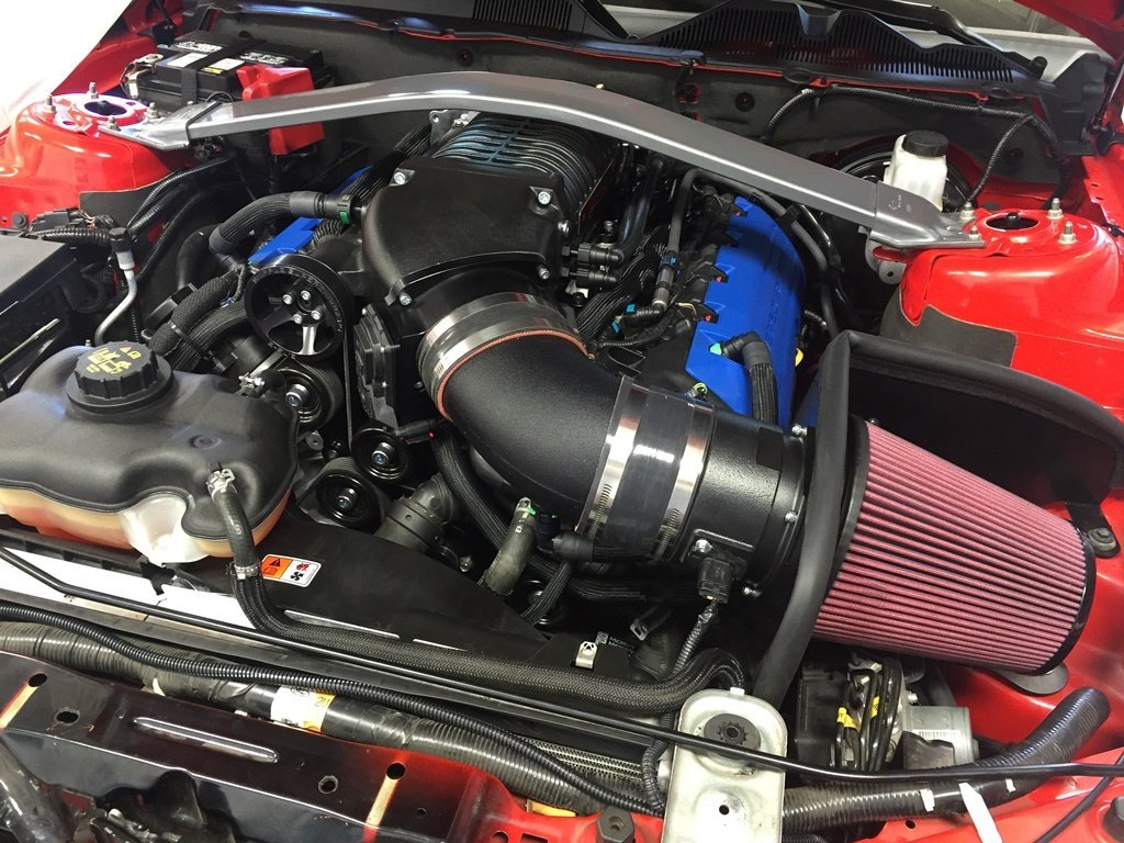 Whipple 2011 Mustang GT Stage 2 SC Kit, Billet 132MM Eliptical, Tune and flash tool