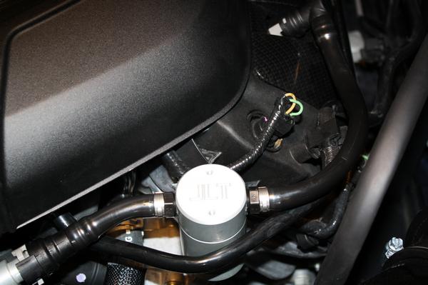 JLT Performance Oil Separator Clear (11-14 Mustang GT/BOSS 302, Driver Side) OS-DISC zJLTOSD-FMG11-C