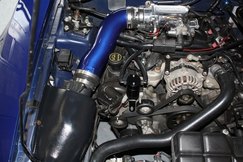 JLT Performance Ram Air Intake (1996-04 Mustang GT 4.6), Blue Oil 4x9" White DRY #SBAF49-D (R0233D-JLT) RAI2-FMG-9604-BL-D