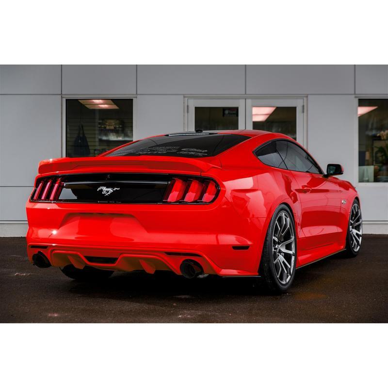 MBRP 2015-2018 Ford Mustang Ecoboost 3" Cat Back, Dual Split Rear S7274BLK