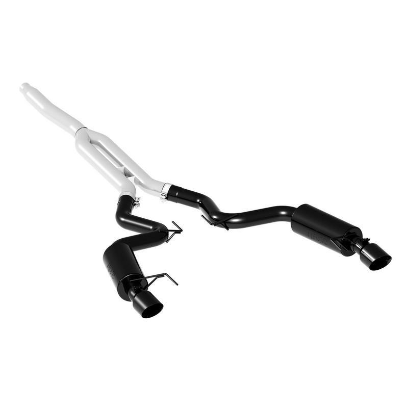 MBRP 2015-2018 Ford Mustang Ecoboost 3" Cat Back, Dual Split Rear S7274BLK