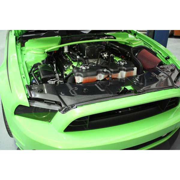 Trucarbon 2013-2014 Mustang Carbon Fiber Radiator Cover (V6/GT) TC10025-LG137
