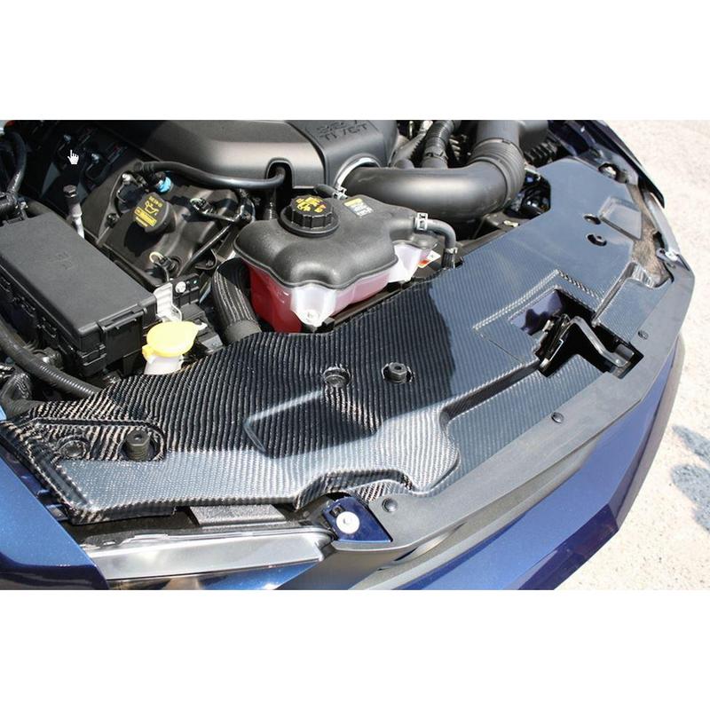 Trucarbon 2010-2012 Mustang Carbon Fiber Radiator Cover (V6/GT) TC10025-LG46