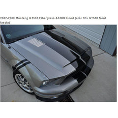 Trucarbon 2007-09 Mustang GT500 Fiberglass A53KR Hood TF10024-A53KR