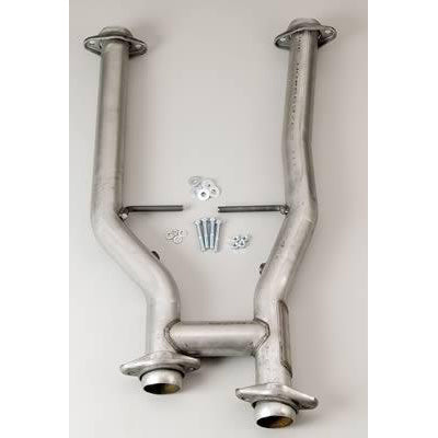 BBK Matching 2.5" High Flow Short Mid H Pipe - Off Road Race Only Not Street Legal 1535
