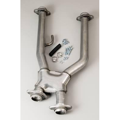 BBK Matching 2.5" High Flow Short Mid X Pipe - Off Road Race Only Not Street Legal 1660