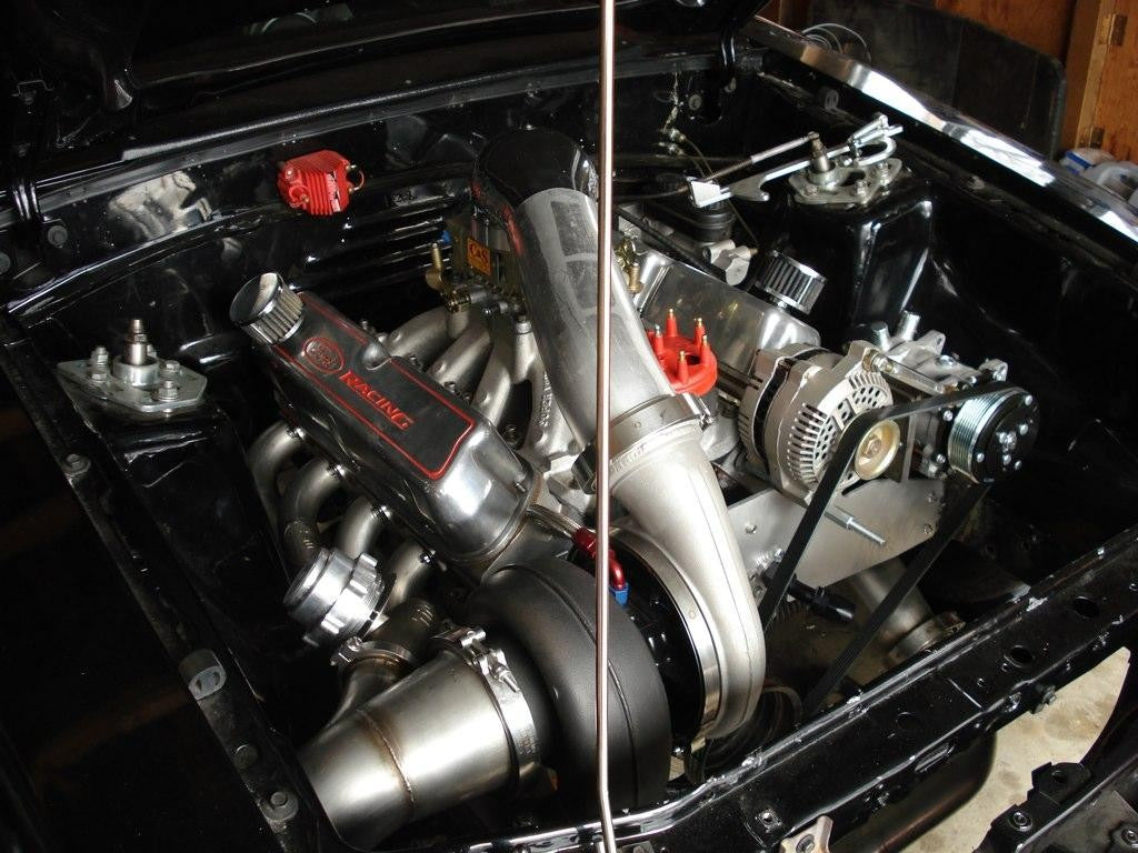 Stainless Works Ford Small Block Turbo Header Kit: Down and Forward SBFDFTKIT