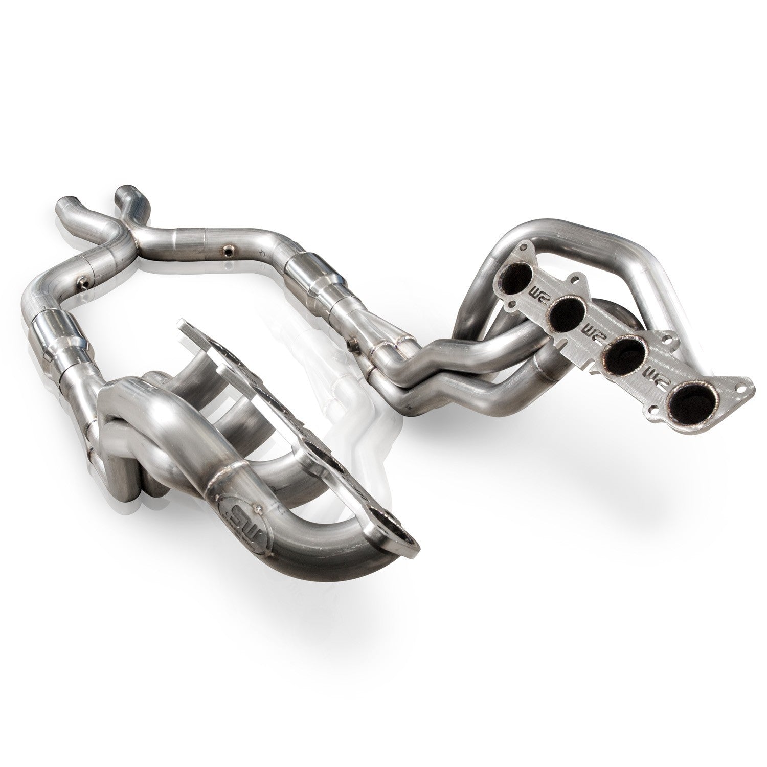 Stainless Works Ford Mustang GT 2011-14 Headers: 1-7/8" with Catted X-Pipe M11HDRCATX