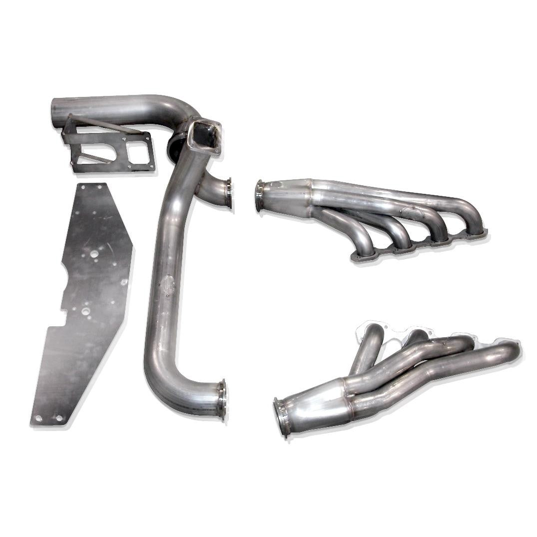 Stainless Works Ford Small Block Turbo Header Kit: Down and Forward SBFDFTKIT