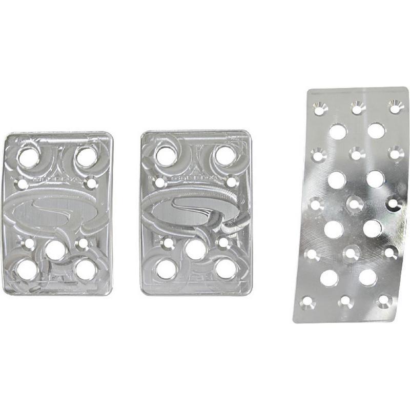 Steeda Aluminum Mustang Pedal Covers - 3 Piece/Curved Gas (79-04 Manual) 555 1152