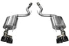 Corsa Mustang GT Touring Axle-Back 4" Black Polished Quad Tip Exhaust (15-18 GT) 892 14336BLK