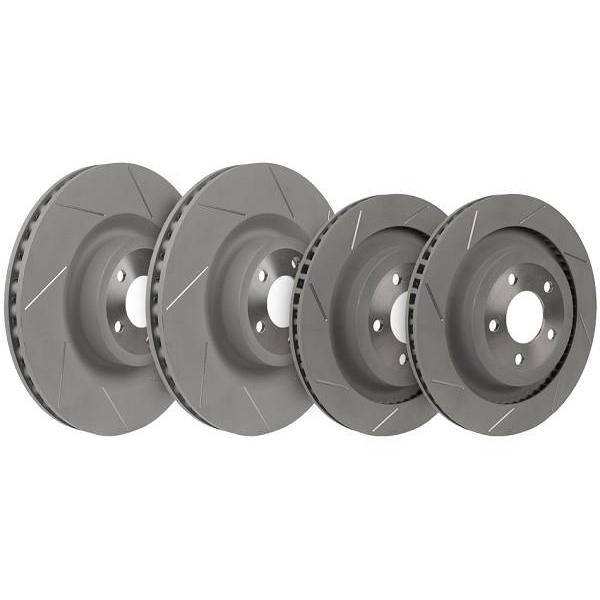 Steeda Mustang GT PP Slotted Front and Rear Brake Rotors (15-17 GT) 555-6026