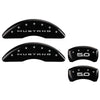 MGP Mustang Caliper Covers - Glossy Black w/ 5.0 logo - Front and Rear (2015 GT) 228 10200SM52BK
