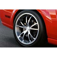 Steeda Mustang Spyder Wheel - Black w/ Machined Face/Lip - 20x9.5 (2015-2019) 013 0020 45M 15
