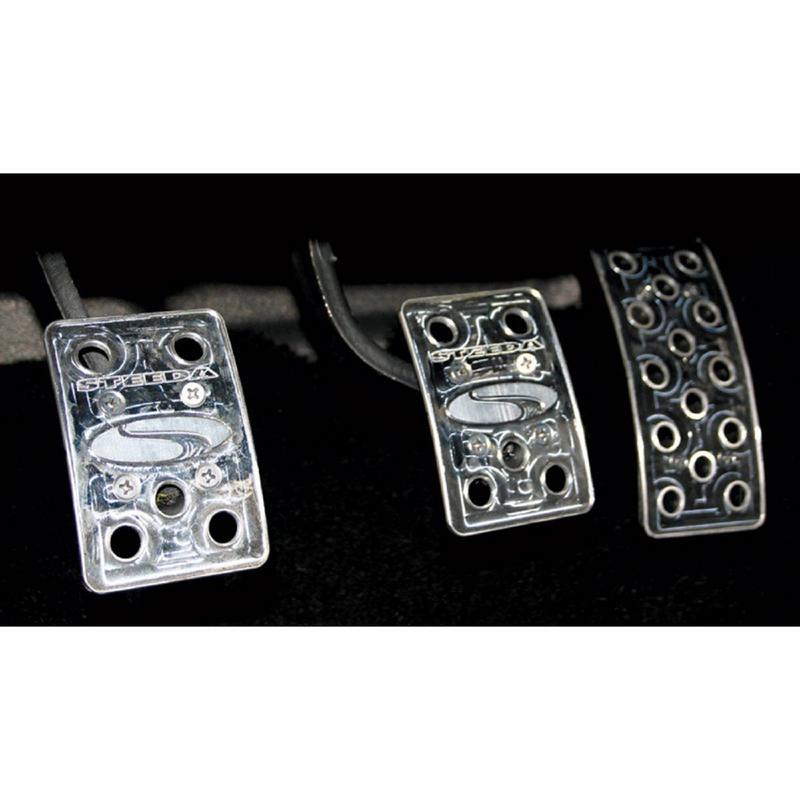 Steeda Aluminum Mustang Pedal Covers - 3 Piece/Curved Gas (79-04 Manual) 555 1152