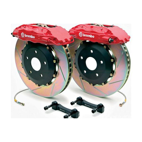 Brembo 4 Piston 14" Mustang Front Brake Kit - 2 Piece Slotted (05-14) 344 1B2 8046A2